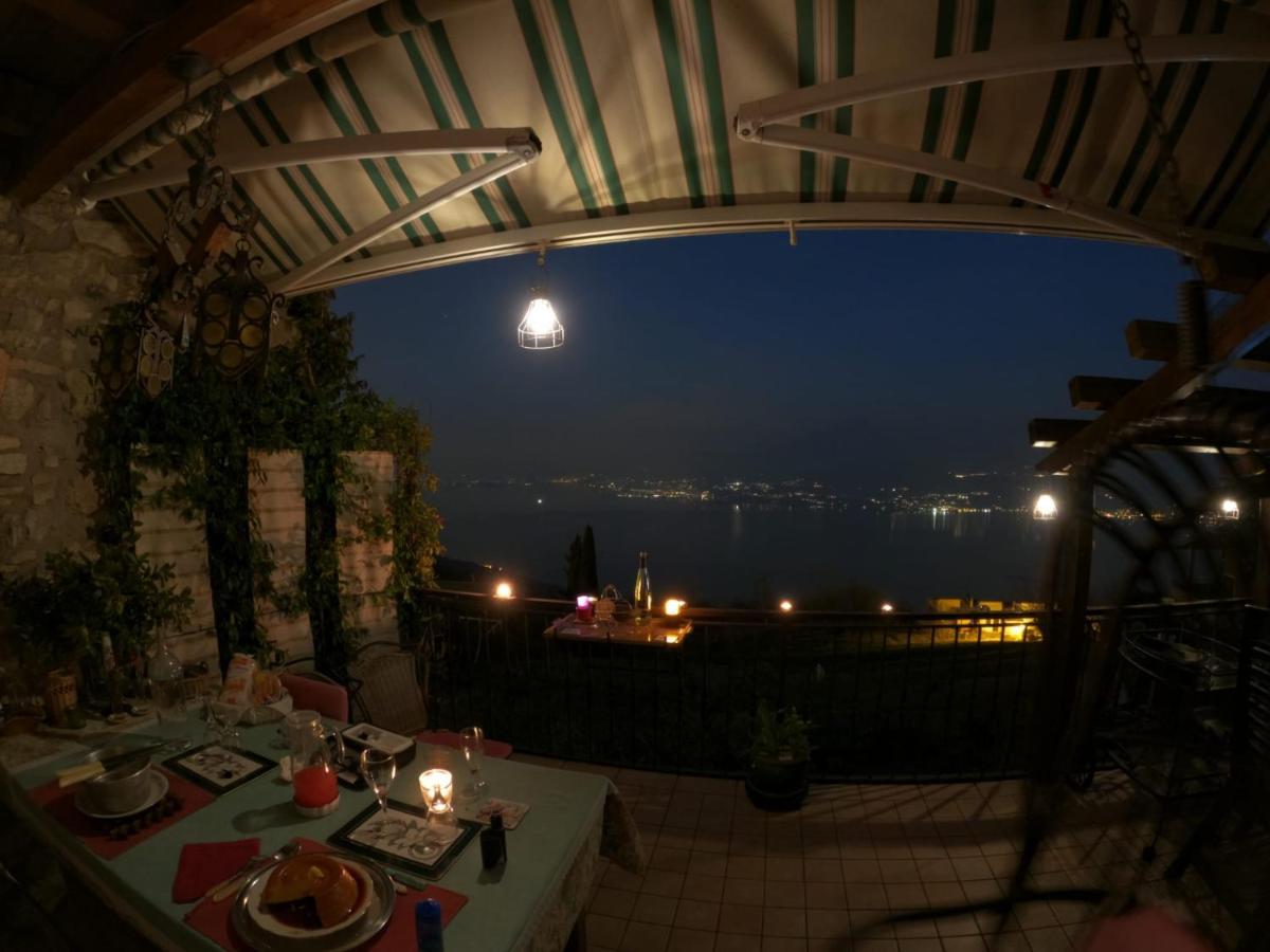 Beb Da Paolo Con Vista Lago San Zeno di Montagna Buitenkant foto