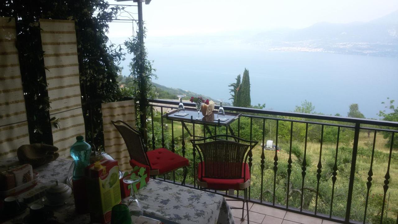 Beb Da Paolo Con Vista Lago San Zeno di Montagna Buitenkant foto