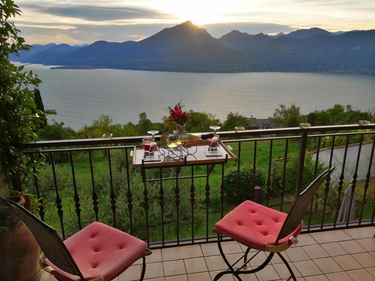 Beb Da Paolo Con Vista Lago San Zeno di Montagna Buitenkant foto