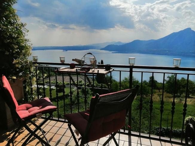 Beb Da Paolo Con Vista Lago San Zeno di Montagna Buitenkant foto